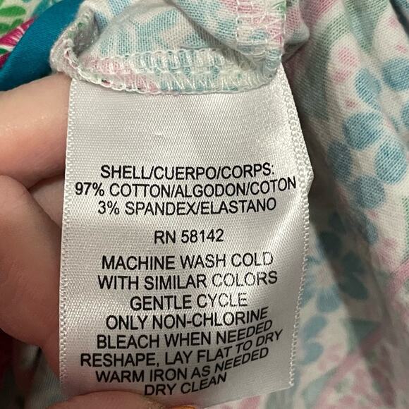 London Times Sleeveless Shift Dress | Green Pink Paisley | Size 4 - Picture 4 of 4